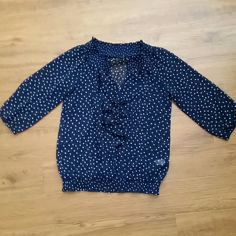 Old Navy Poka Dot Blouse